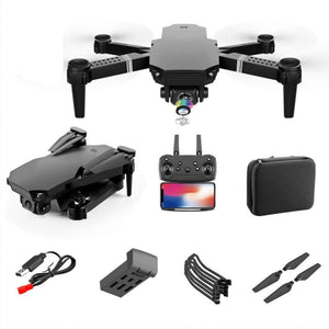 Dual camera foldable height keeping drone