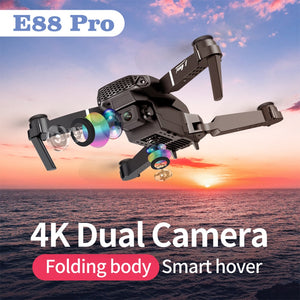 Dual-camera wide-angle head remote quadcopter